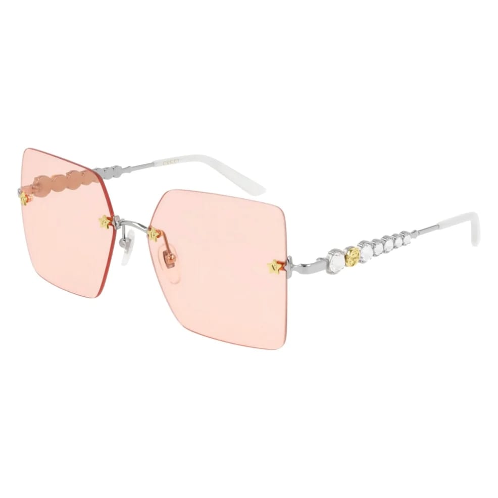 Pink square sunglasses